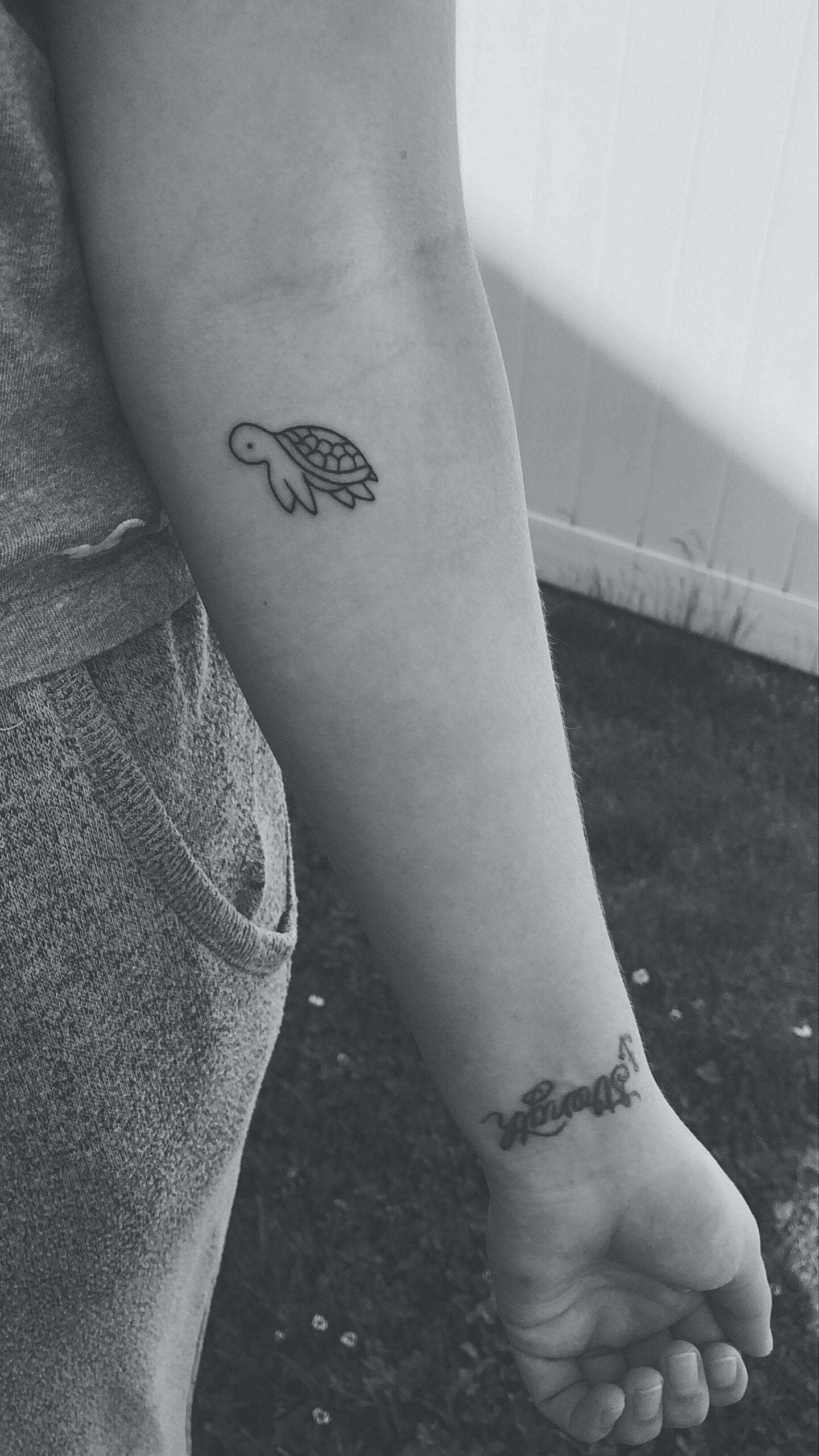 Cute Sea Turtle on Elbow Turtle Tattoos Tattoo Design
