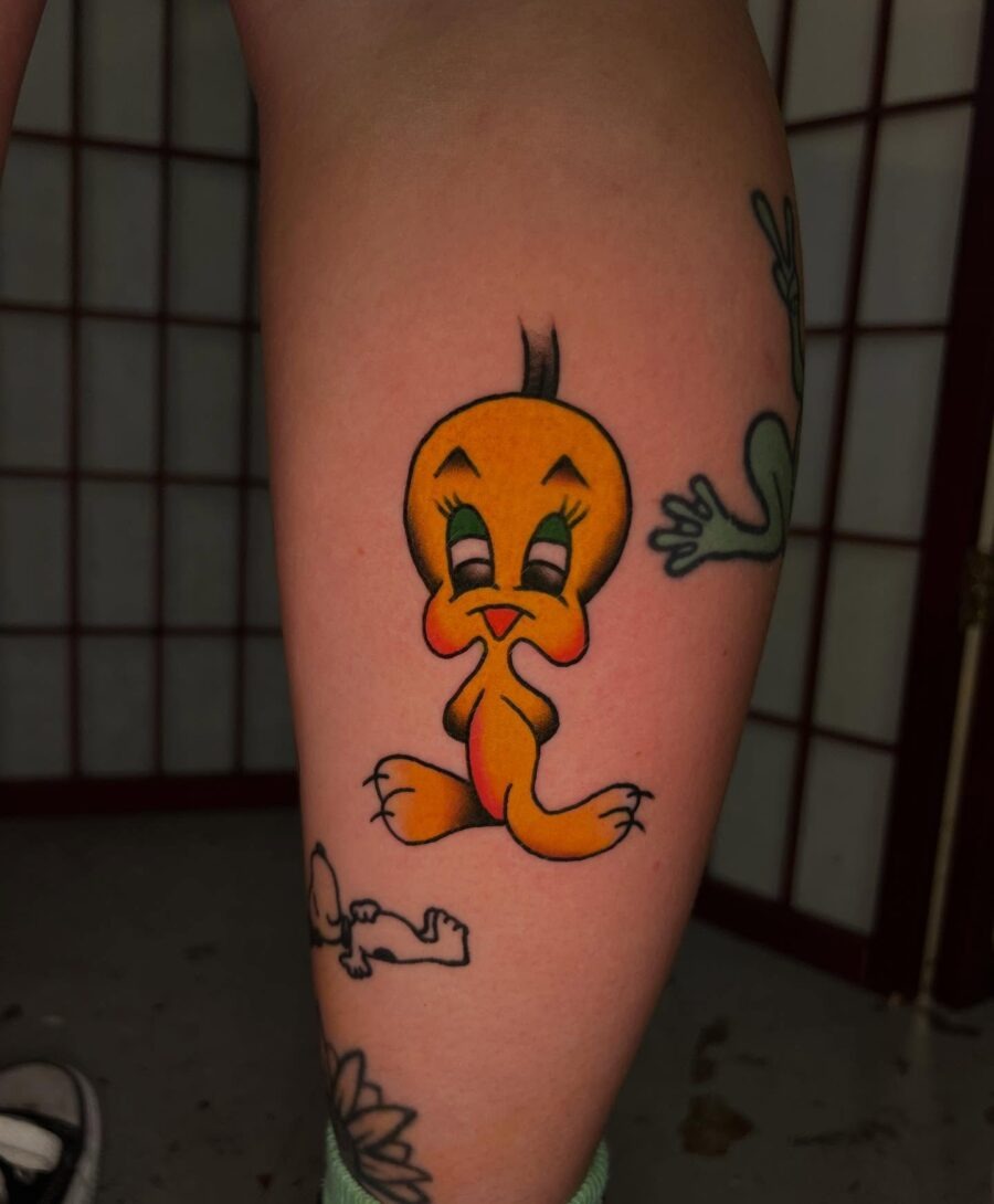 Sassy Tweety Tattoo Perfectly Captured in Ink Tattoo Design