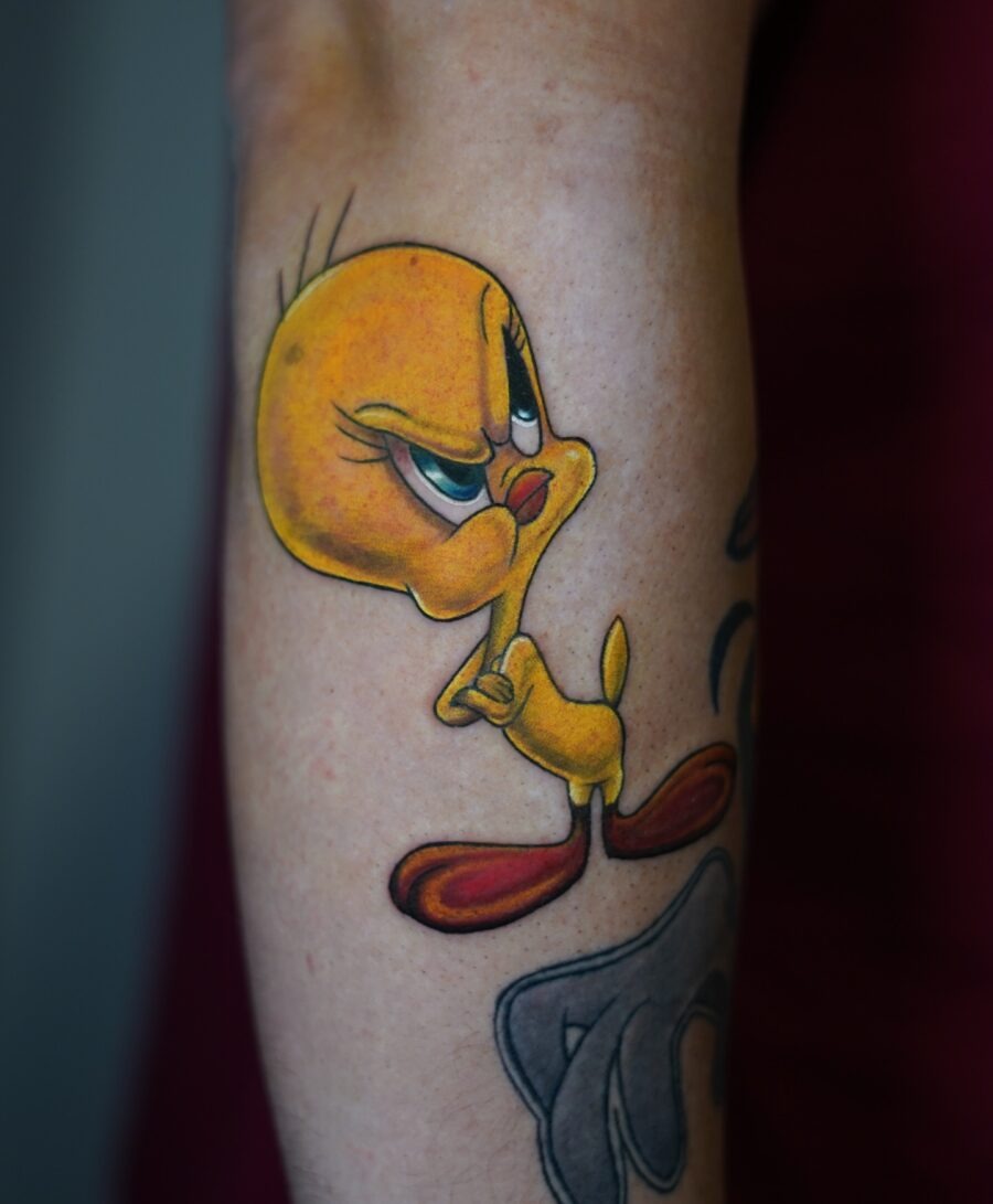 Vibrant Tweety Bird Tattoo Art Tattoo Design