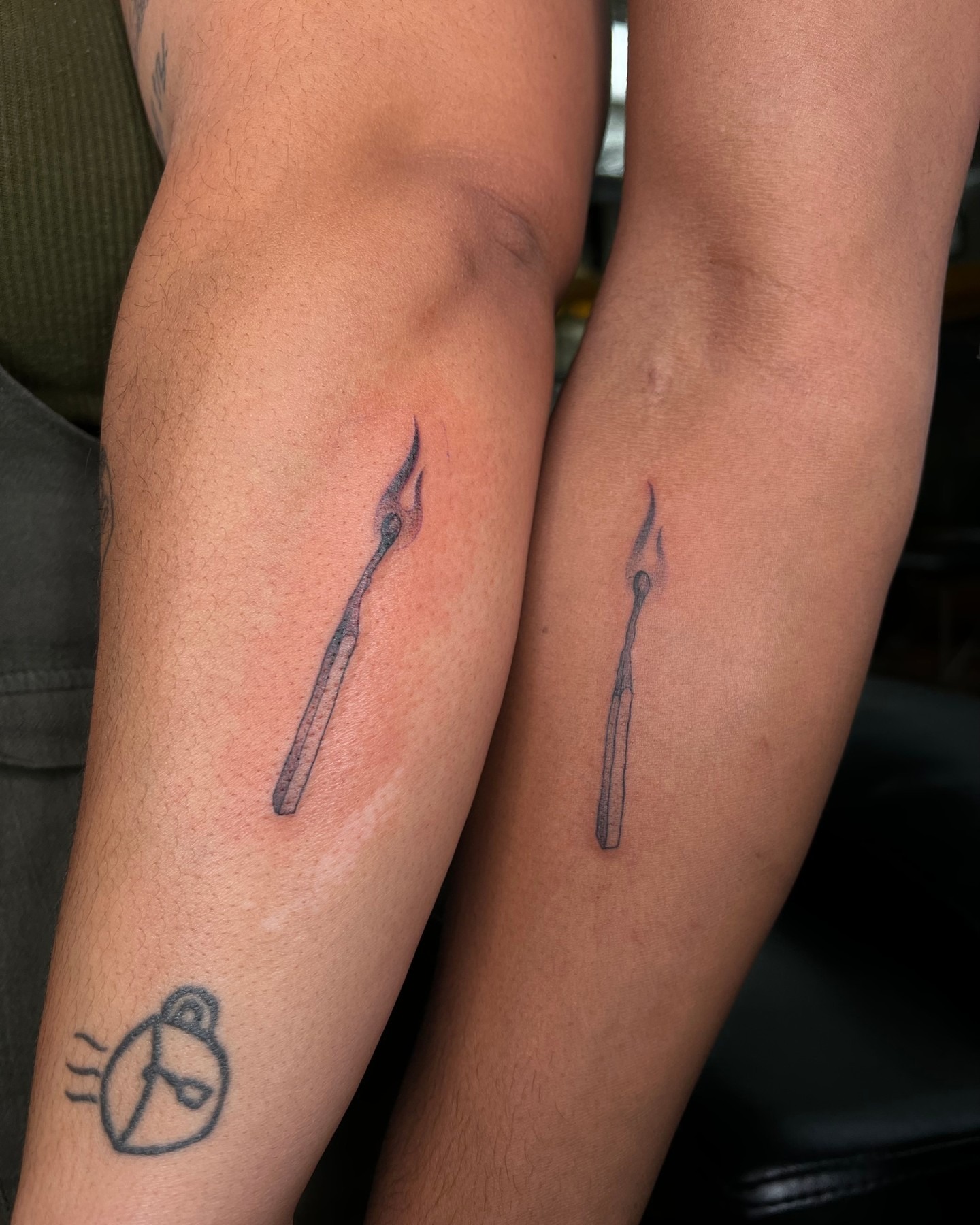 Matching Burnt Match Tattoo Tattoo Design