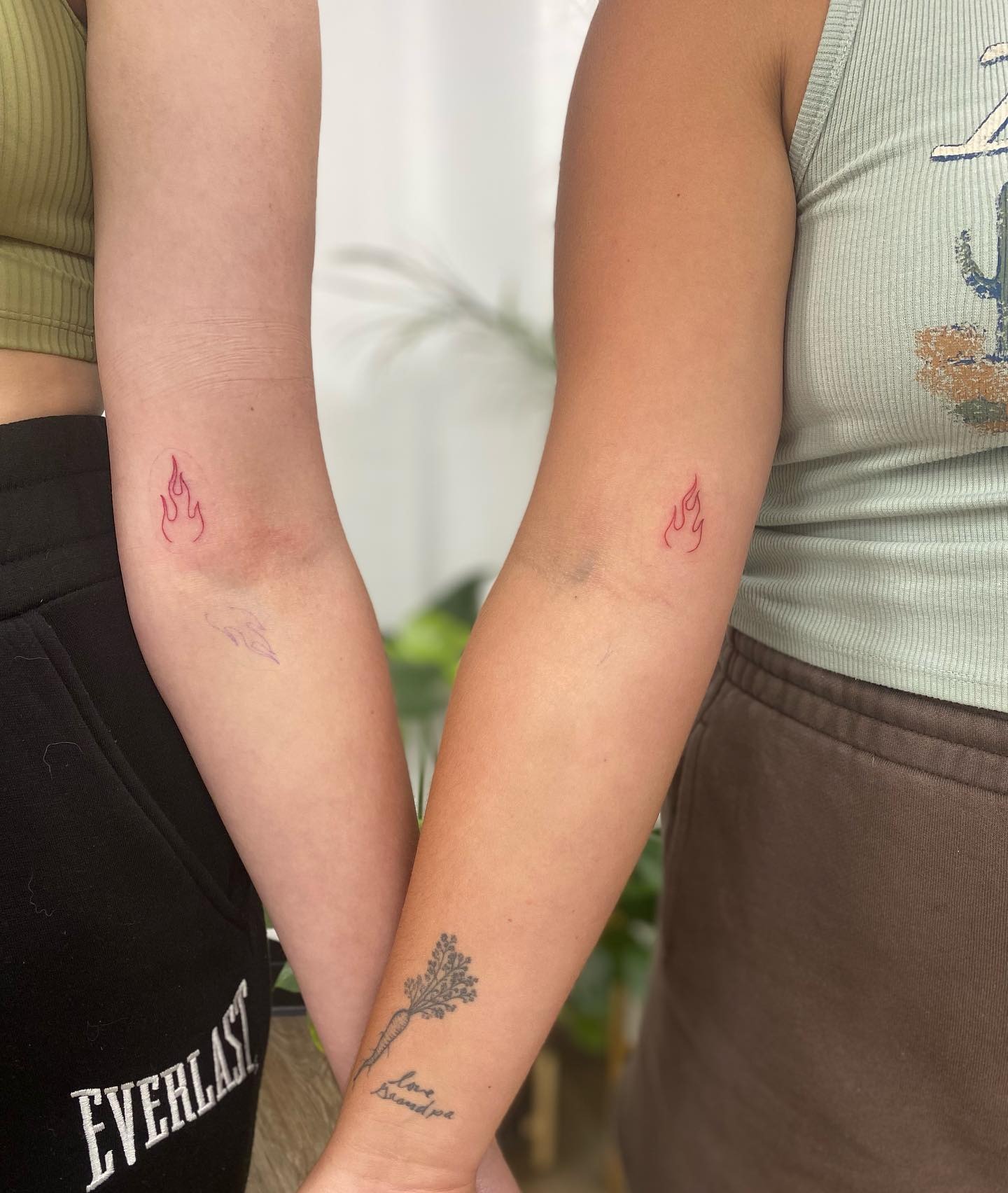 Minimalist Twin Flame Symbol Tattoo Tattoo Design