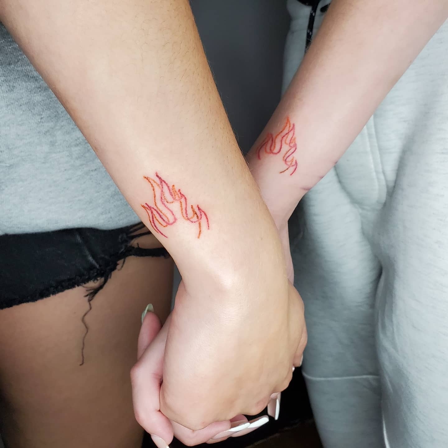 Red Tribal Flame Tattoo Tattoo Design