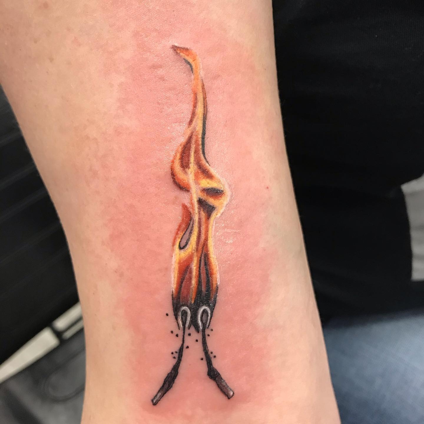 Twin Flame Burning Match Tattoo Tattoo Design