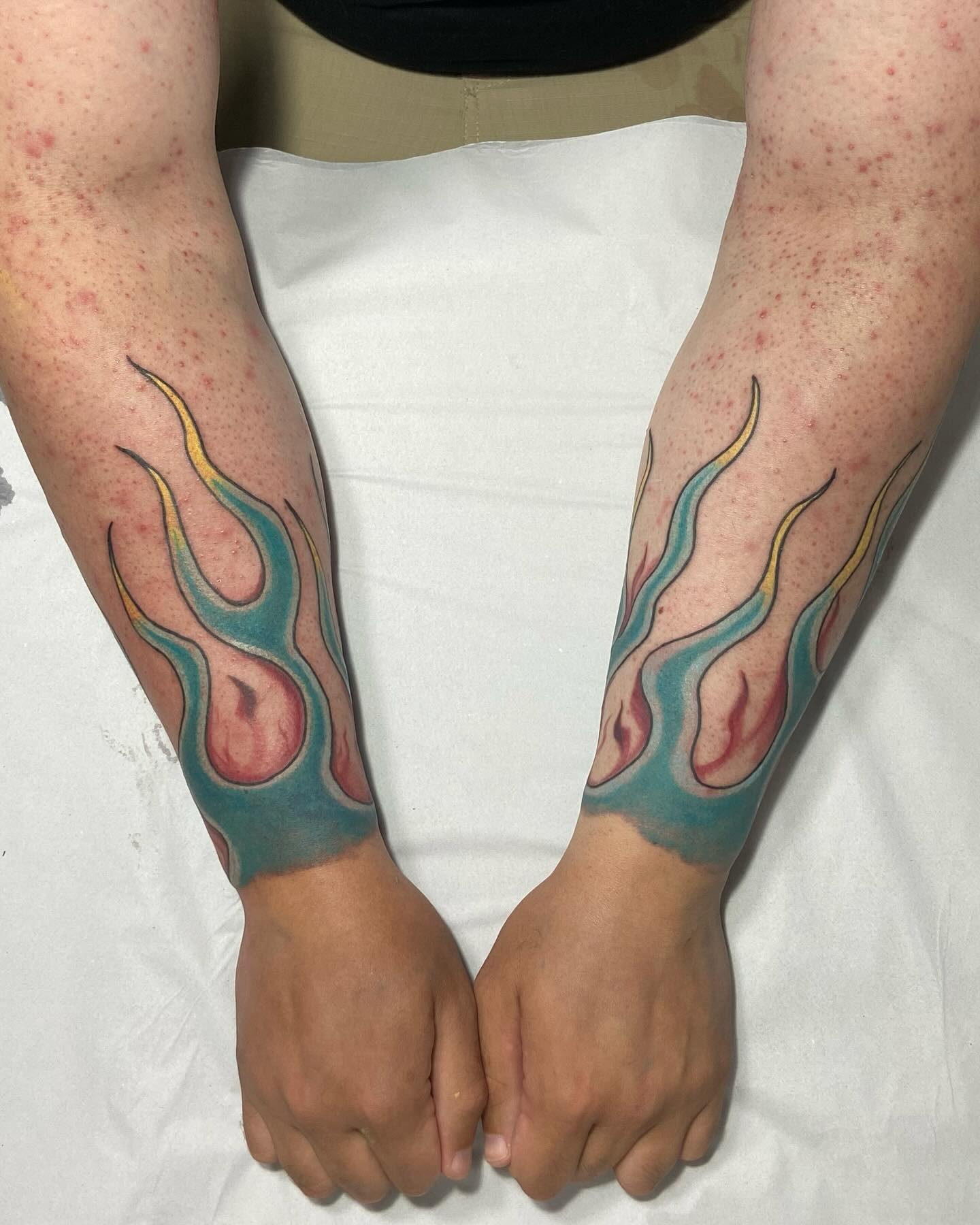 Twin Flame Sleeve Flame Tattoo Tattoo Design