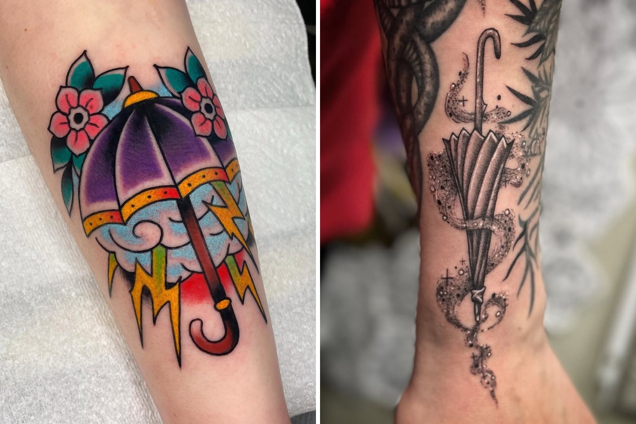 31+ Umbrella Tattoo Ideas & Inspiration Featured Lookbook Collage