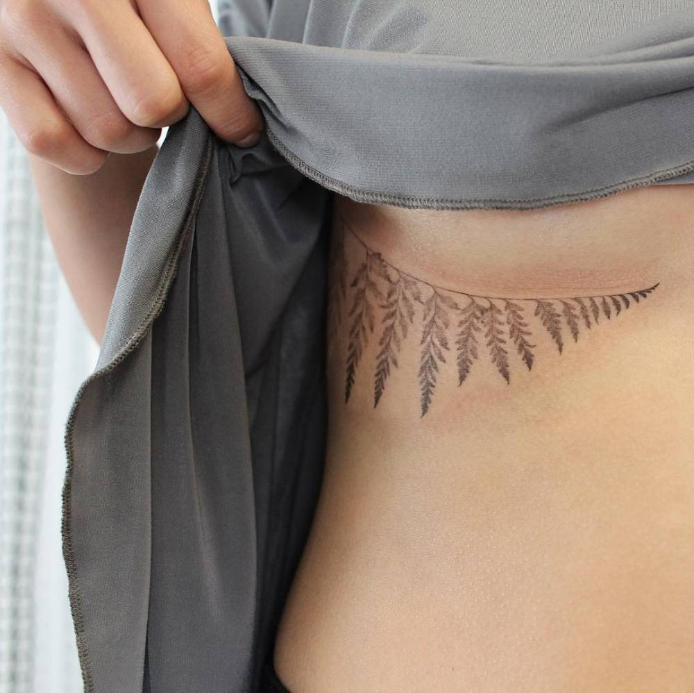 Fern Leaf Elegance Tattoo Design