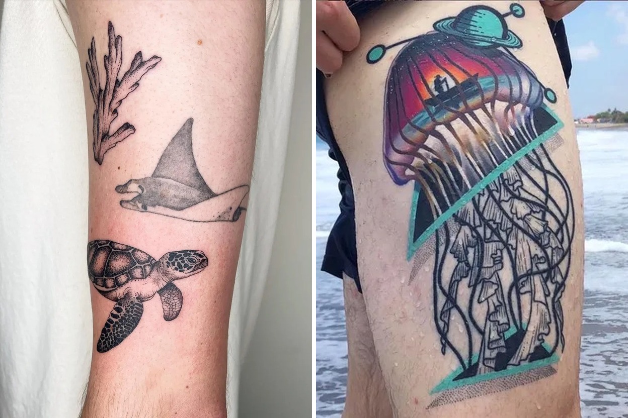 Under The Sea Tattoo Ideas That Make a Bold Artistic Statement Featured Lookbook Collage