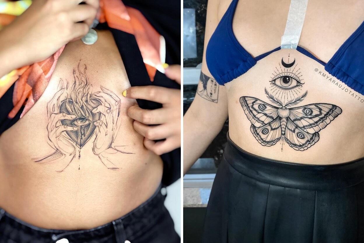 24 Inspiring Underboob Tattoo Ideas That Make A Bold Statement