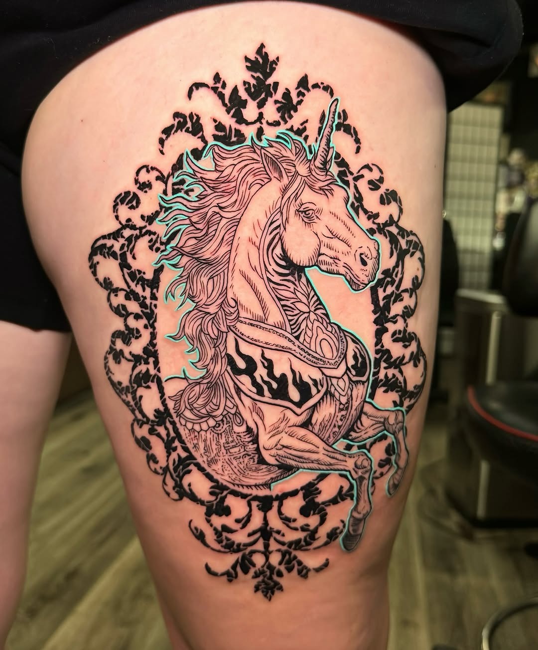 A Stunning Unicorn Tattoo Design in Detail Tattoo Design