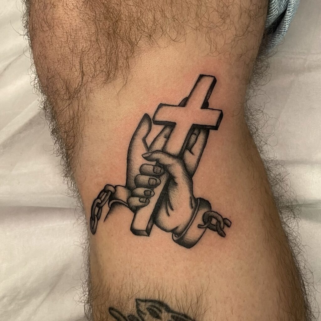 Calvary Crucifixion Scene Forearm Tattoo Tattoo Design