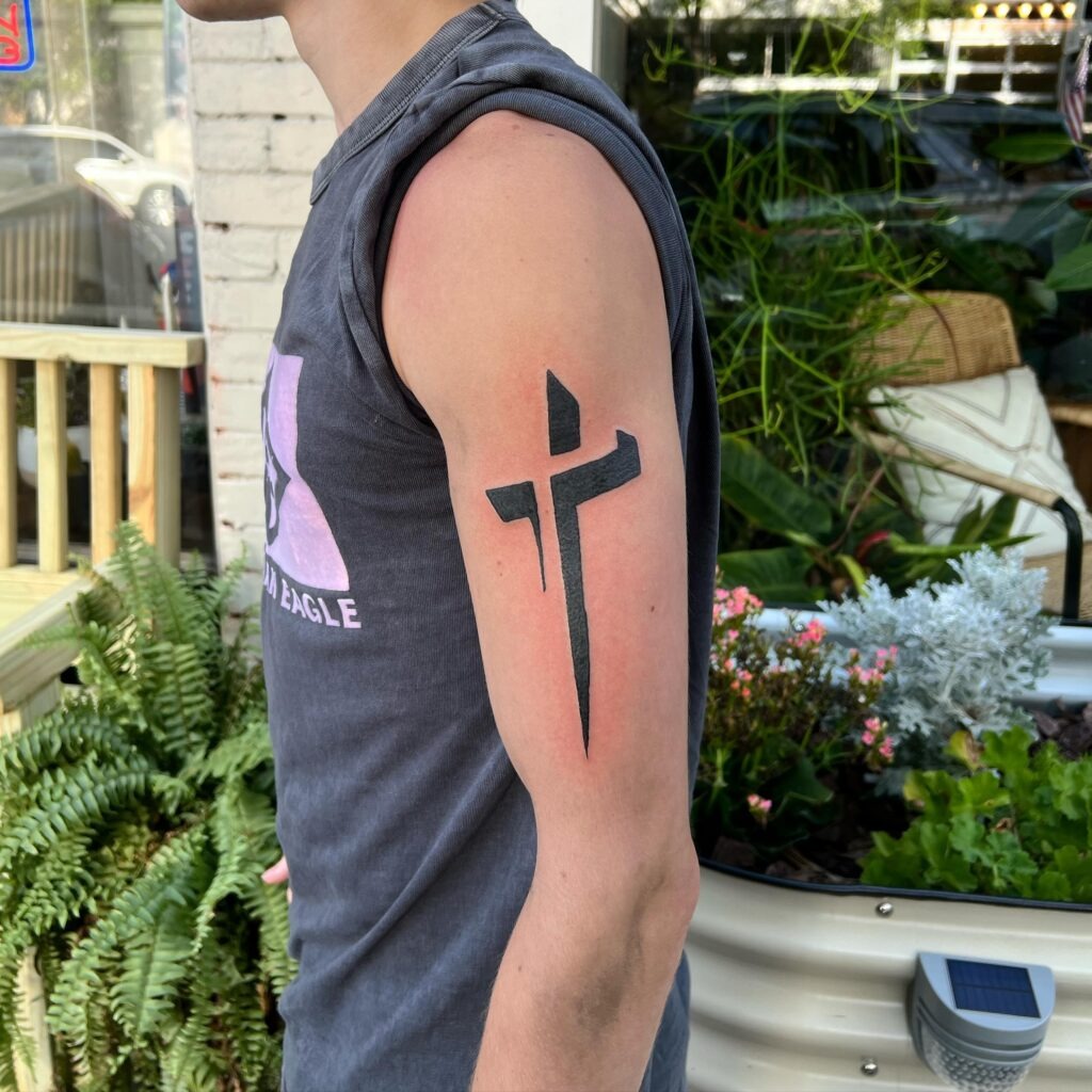 Holy Trinity Cross Arm Tattoo Tattoo Design