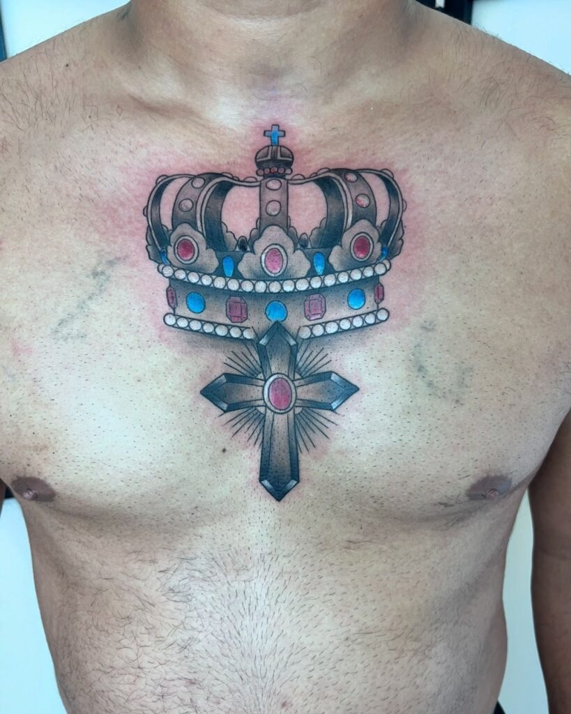 Skull with Iron Cross Tattoo Tattoo Design