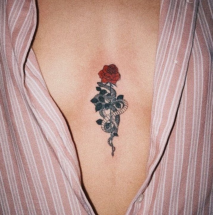 The Black-and-White Floral Leg Piece Tattoo Design