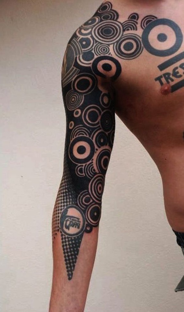 The Broken and Geometric Circle Tattoo Ideas Tattoo Design