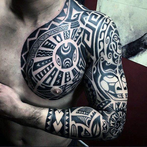 The Full-Color, Realistic Road Map Tattoo Ideas Tattoo Design