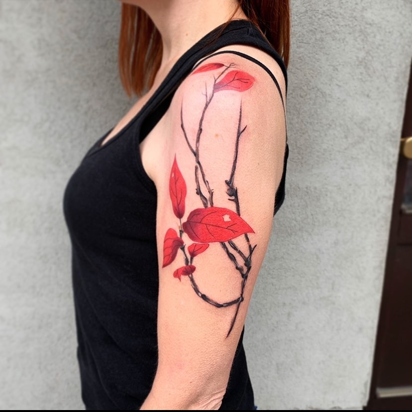 The Rainbow Hummingbird in Flight Tattoo Design Tattoo Design
