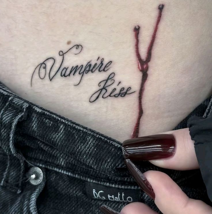 Shadowed Bat-Cape Vampire Profile Tattoo Tattoo Design