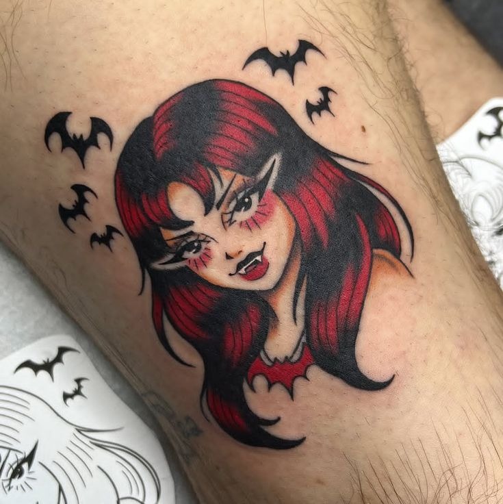 Vampire Kiss Script Tattoo Tattoo Design