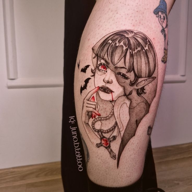 Web-Winged Devil Vampire Tattoo Tattoo Design