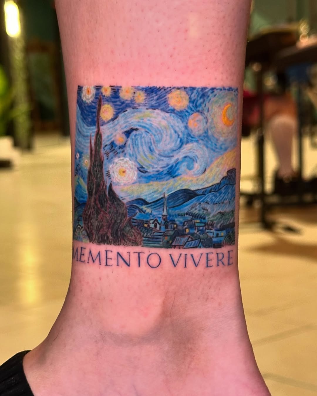 Artistic tattoo inspired by Van Gogh’s work Tattoo Design
