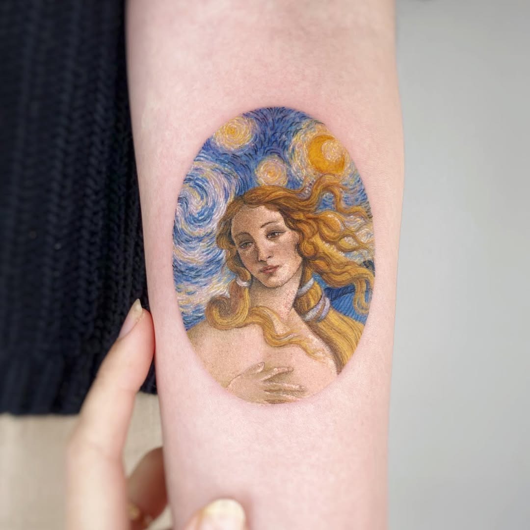 Stunning Van Gogh-inspired masterpiece tattoo Tattoo Design