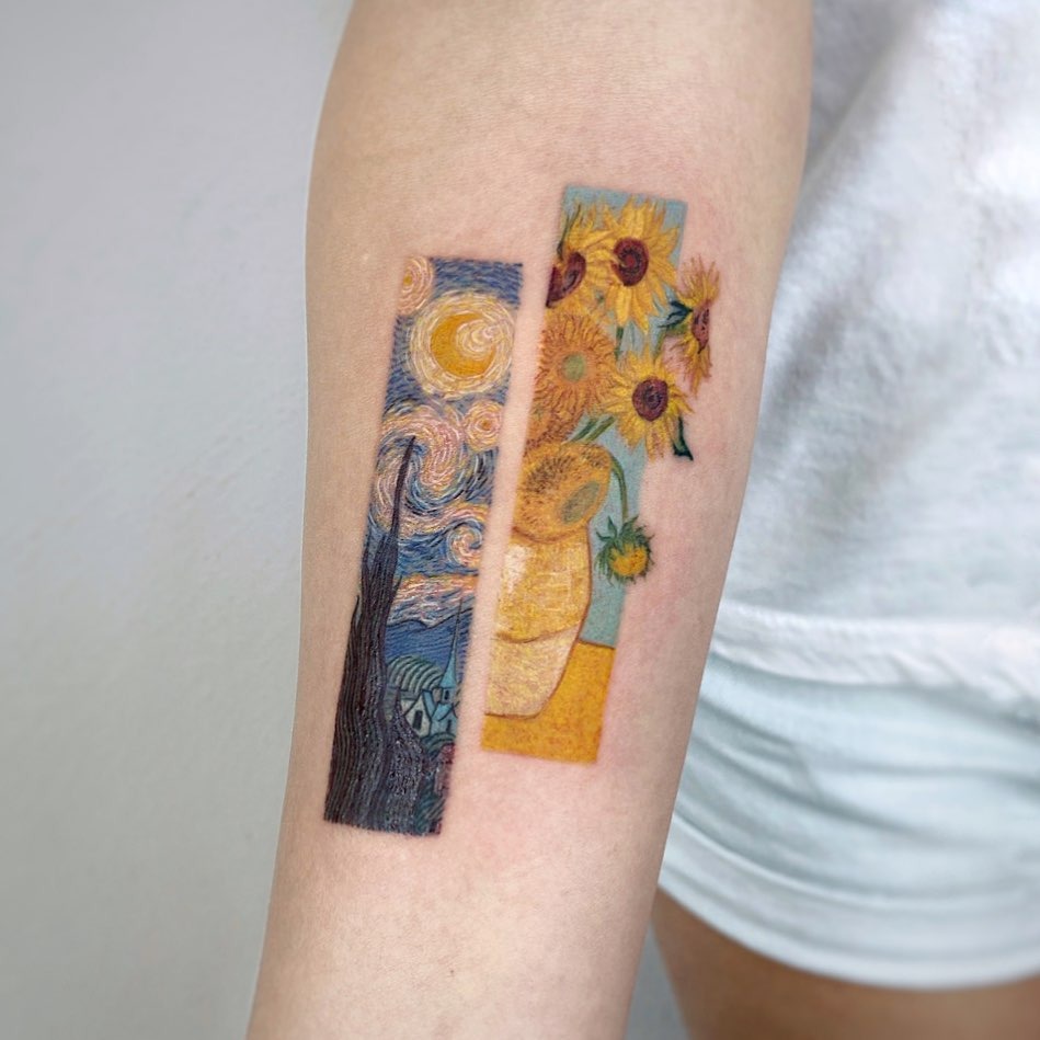 Stunning Van Gogh-inspired tattoo art on display Tattoo Design