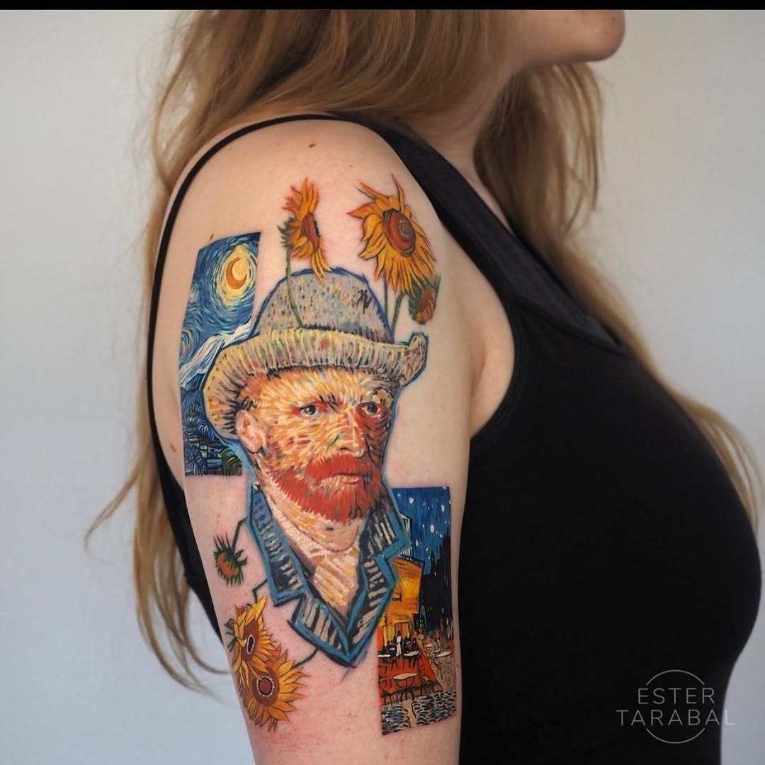 Vibrant Van Gogh Inspired Tattoo Collection Tattoo Design