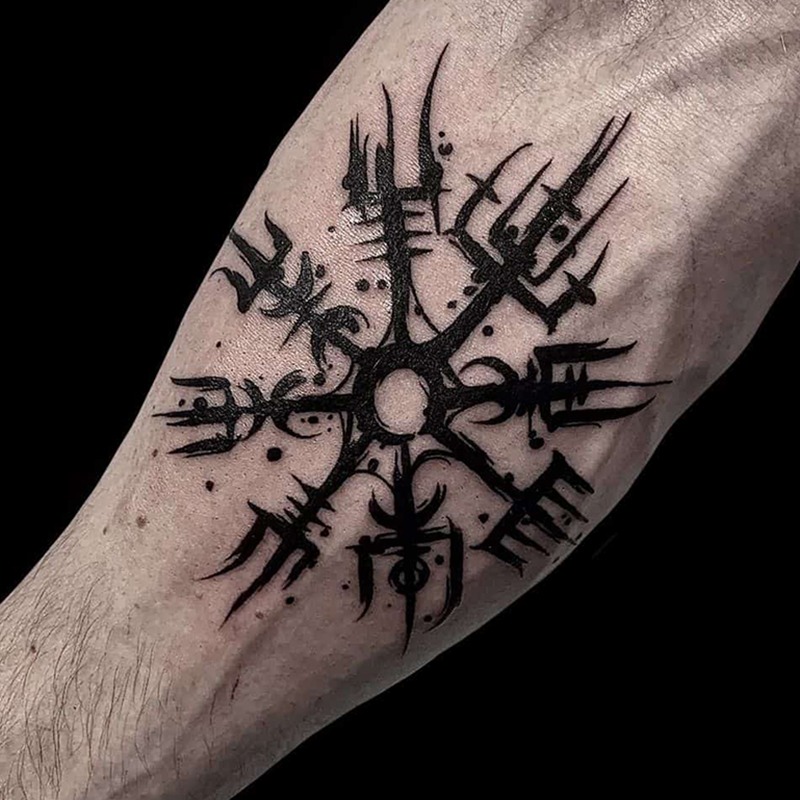 Intricate Viking Tattoo Embodying Norse Symbolism Tattoo Design