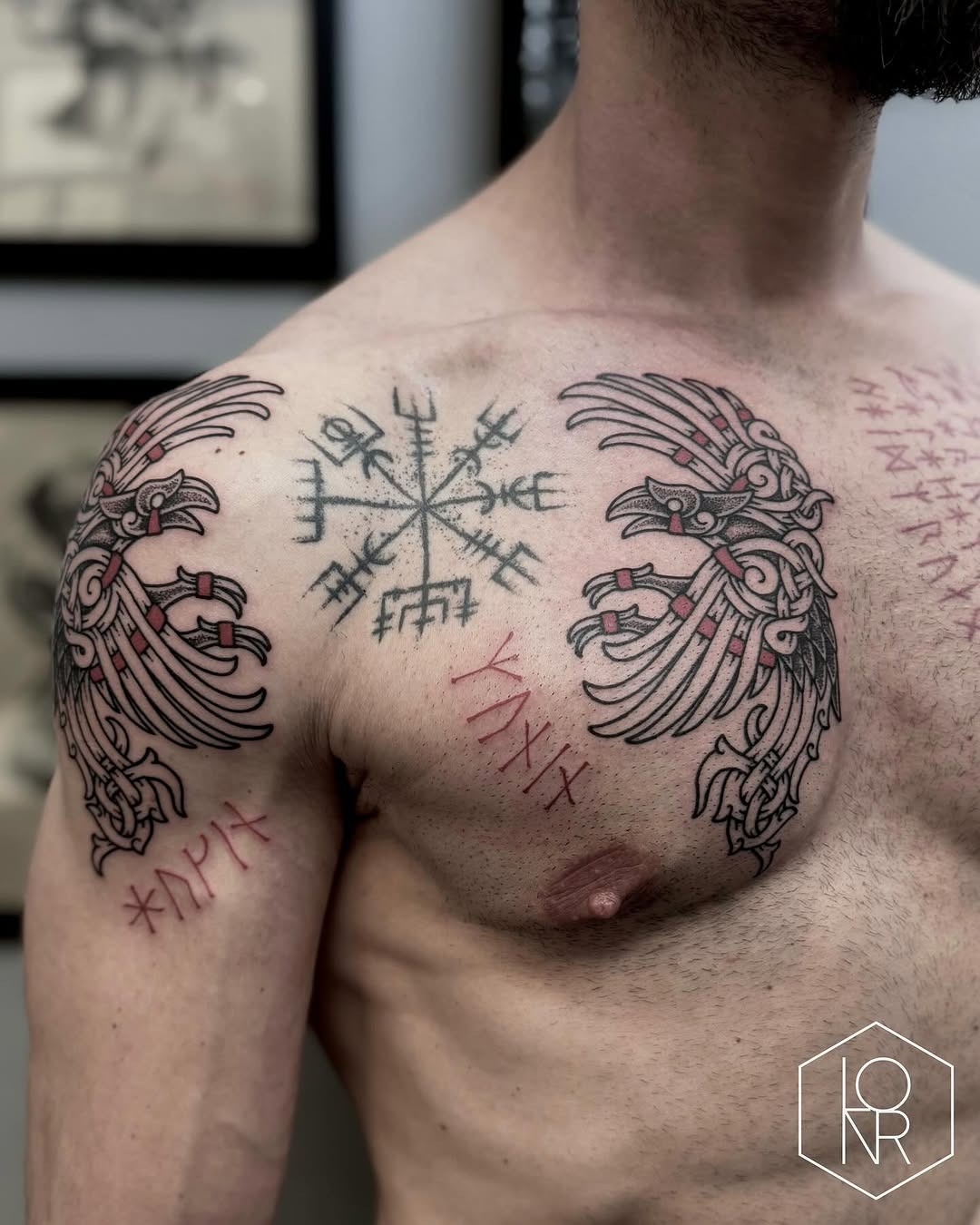 Intricate Viking tattoos showcasing strength and mythology Tattoo Design