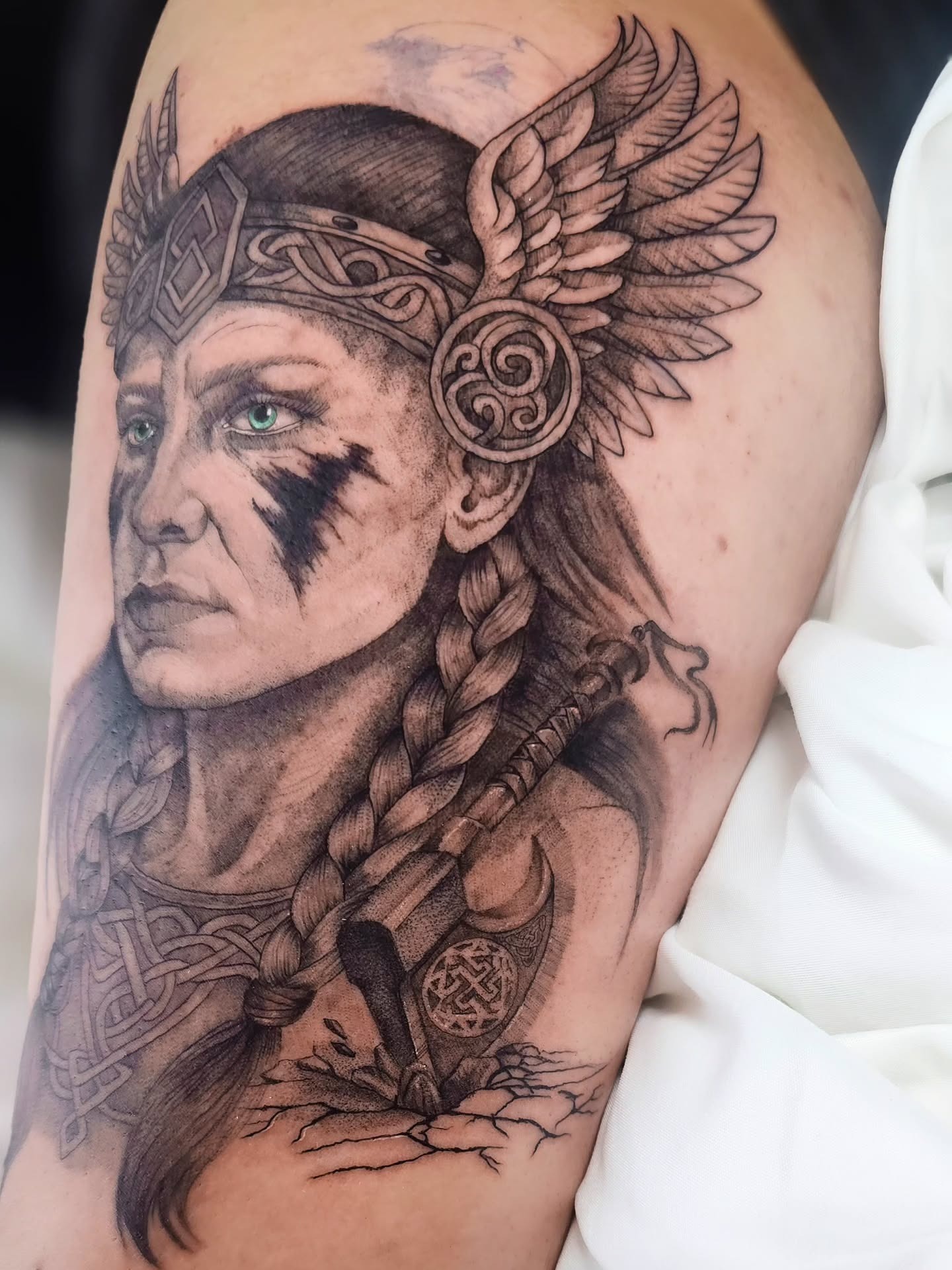 Viking Shieldmaiden Tattoo Tattoo Design