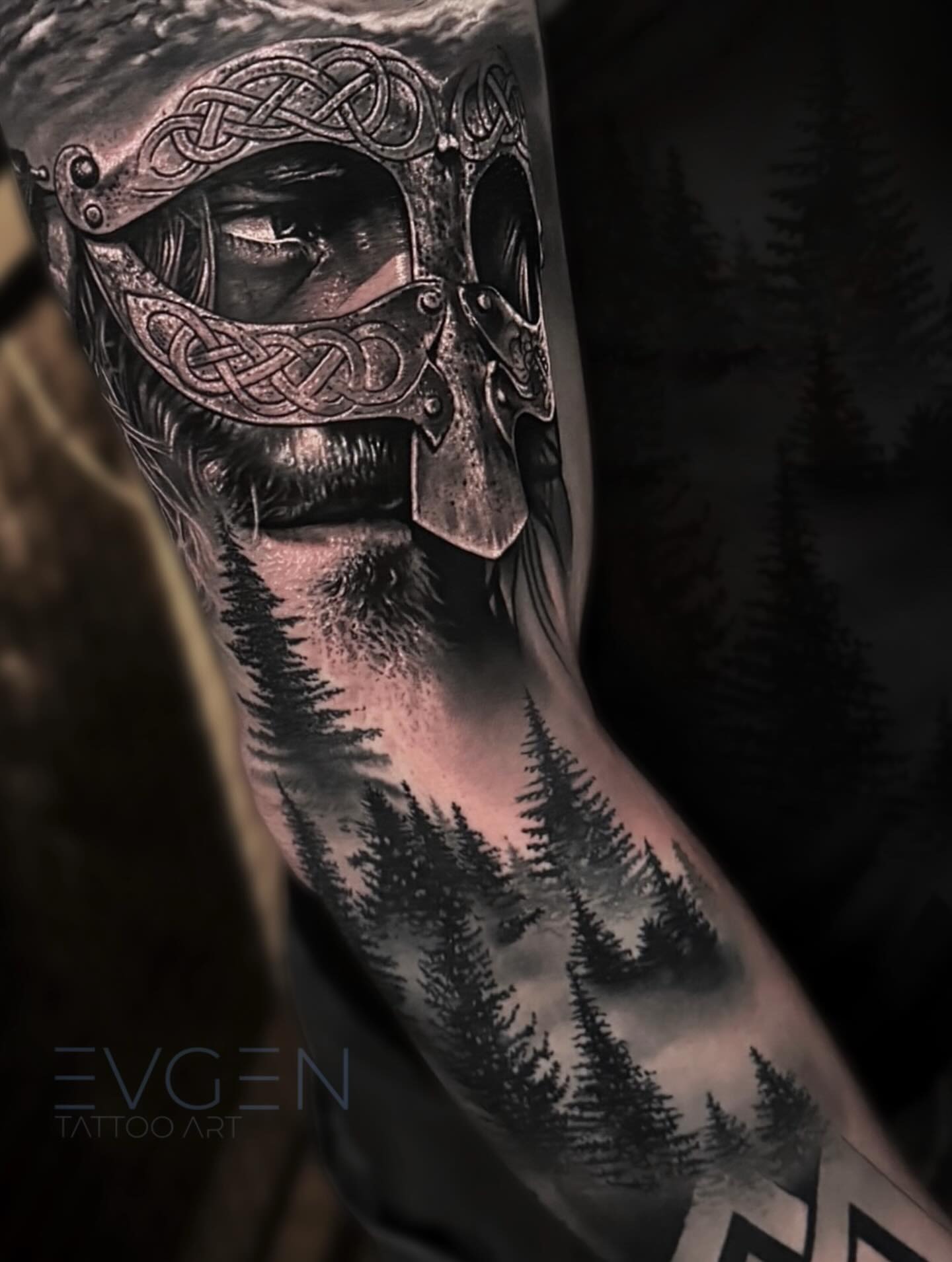 Viking Warrior Helmet Tattoo Tattoo Design