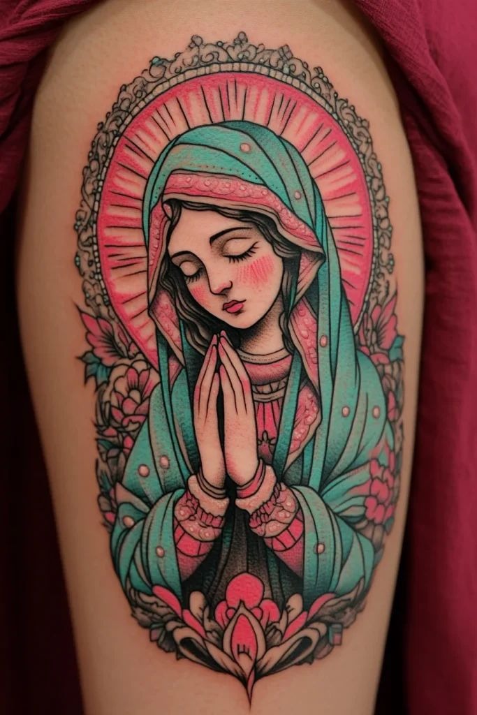 Black and Grey Full Forearm Tribute Tattoo Design