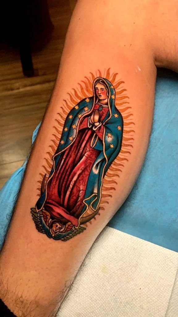 Mexican Heritage in Full Color Tattoo Design