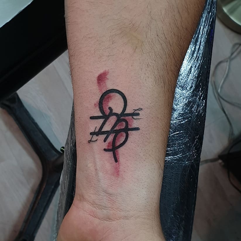 Minimalist Virgo Symbol Tattoo Design on Skin Tattoo Design