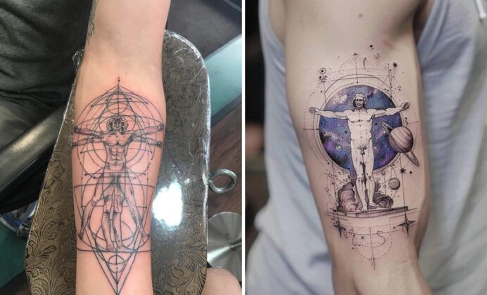 34+ Vitruvian Man Tattoo Ideas & Inspiration
