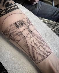 Forearm Classic with Artistic Annotations Tattoo Design