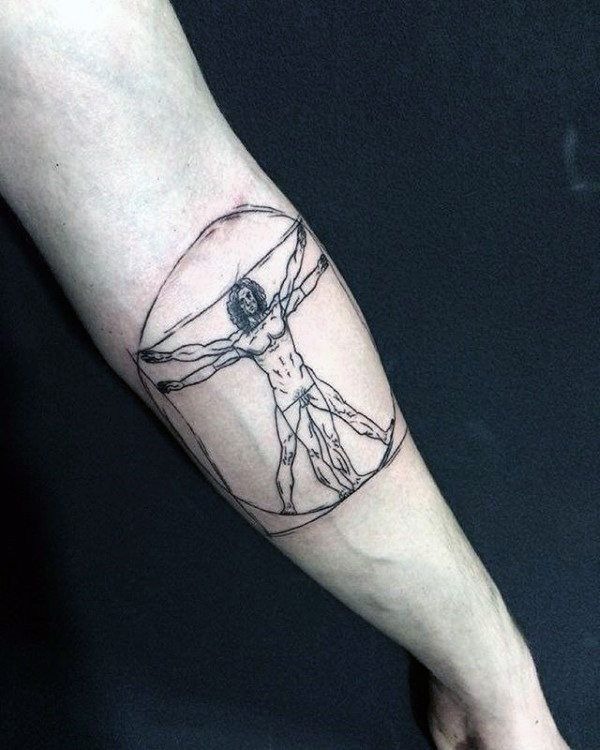 Timeless Simplicity on the Forearm Tattoo Design