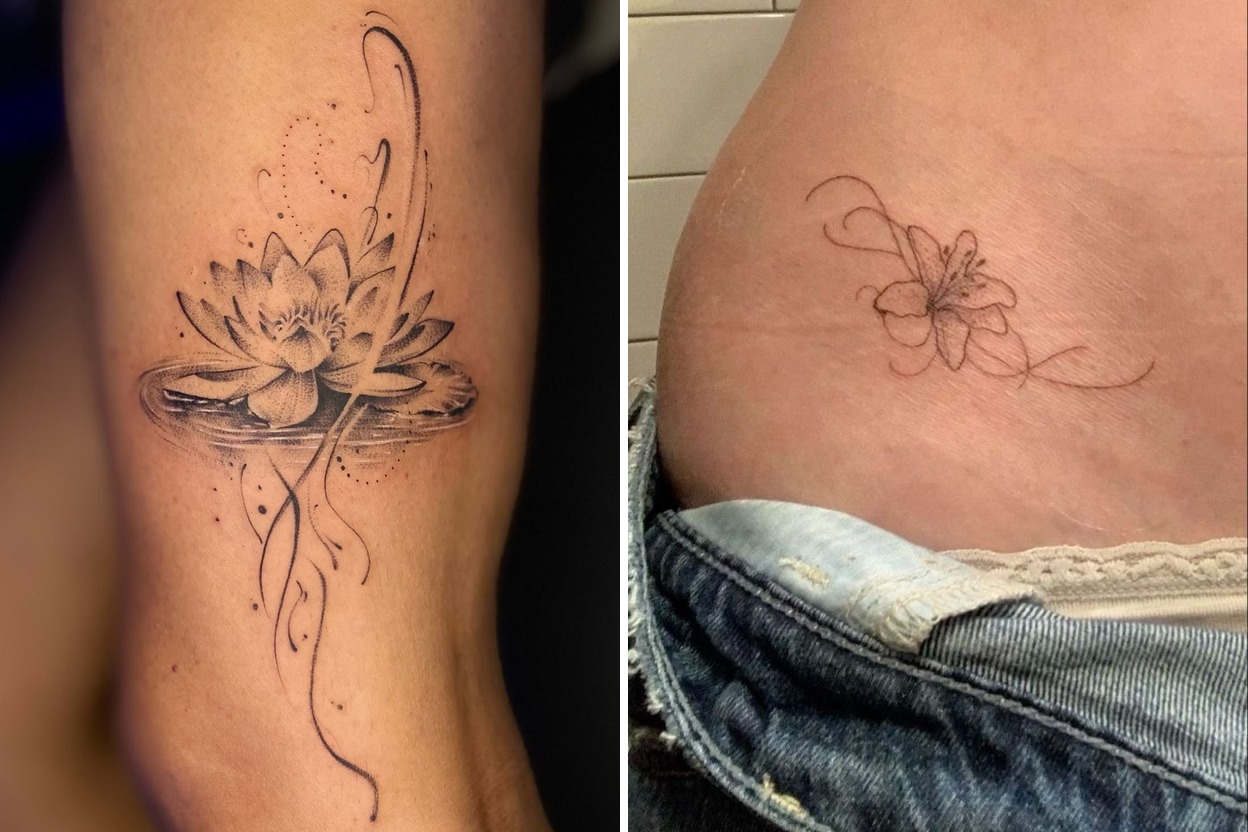 23+ Water Lily Tattoo Ideas That Feel Fresh Elegant and Personal Featured Lookbook Collage