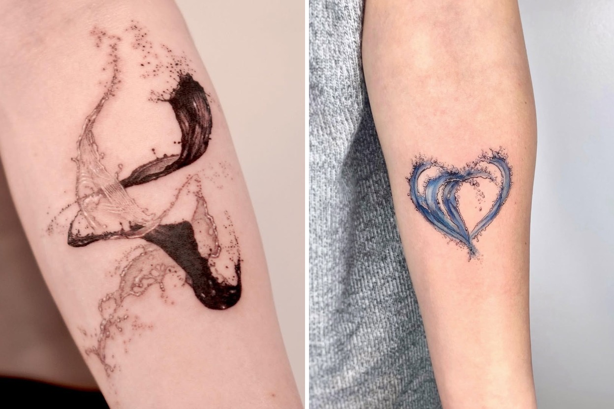 62+ Water Tattoo Ideas & Inspiration Featured Lookbook Collage