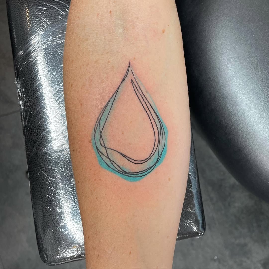 Minimalistic Water Droplet Tattoo Design Tattoo Design