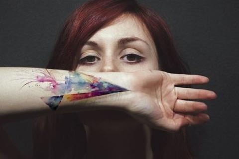 Celebration of Vibrant Color Splatters Tattoo Tattoo Design