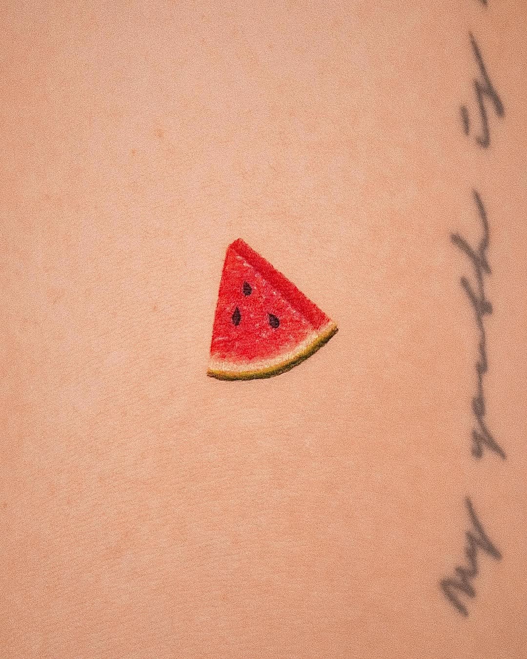 A Fun, Playful Watermelon Slice Tattoo Tattoo Design