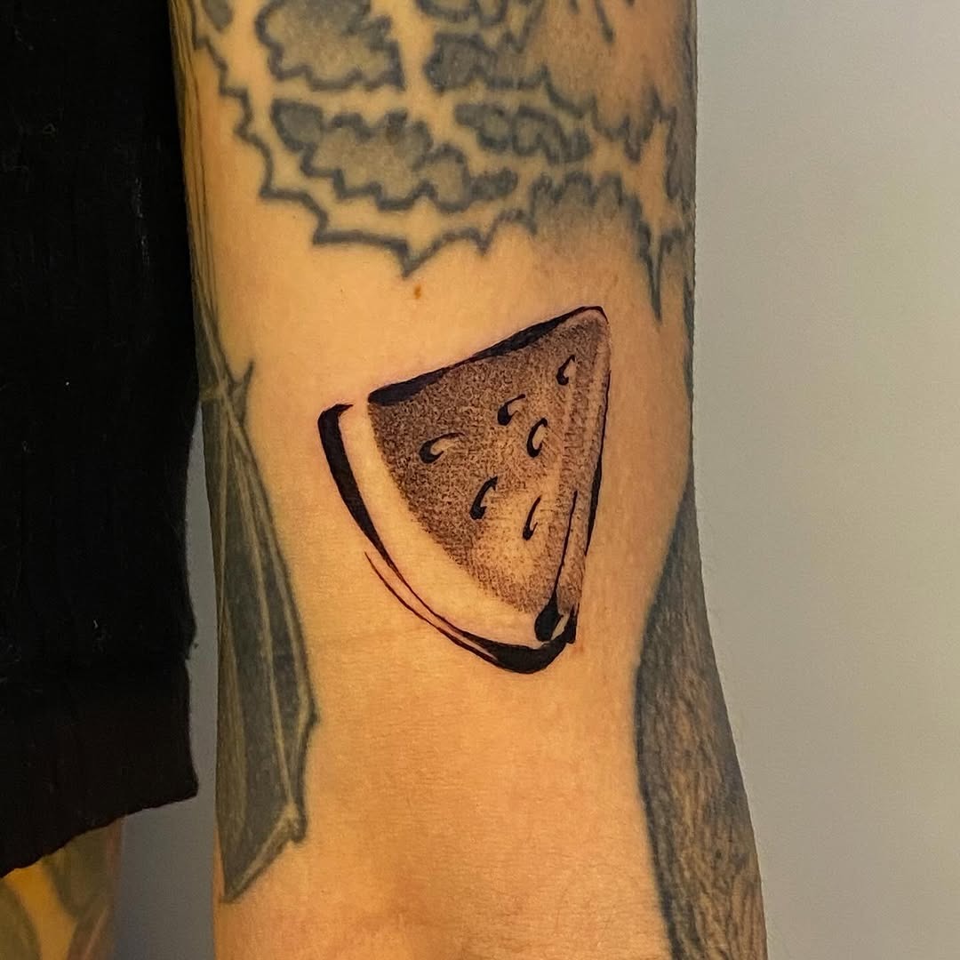 Charming Minimalist Watermelon Slice Tattoo Tattoo Design