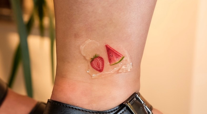 Cute fruit tattoos for playful vibes Tattoo Design