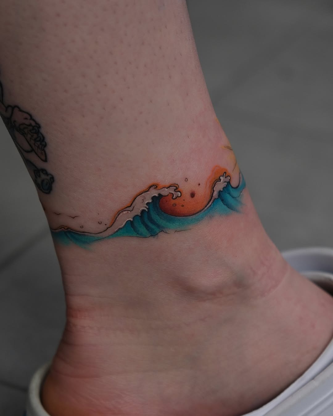 Colorful Wave Tattoo Tattoo Design