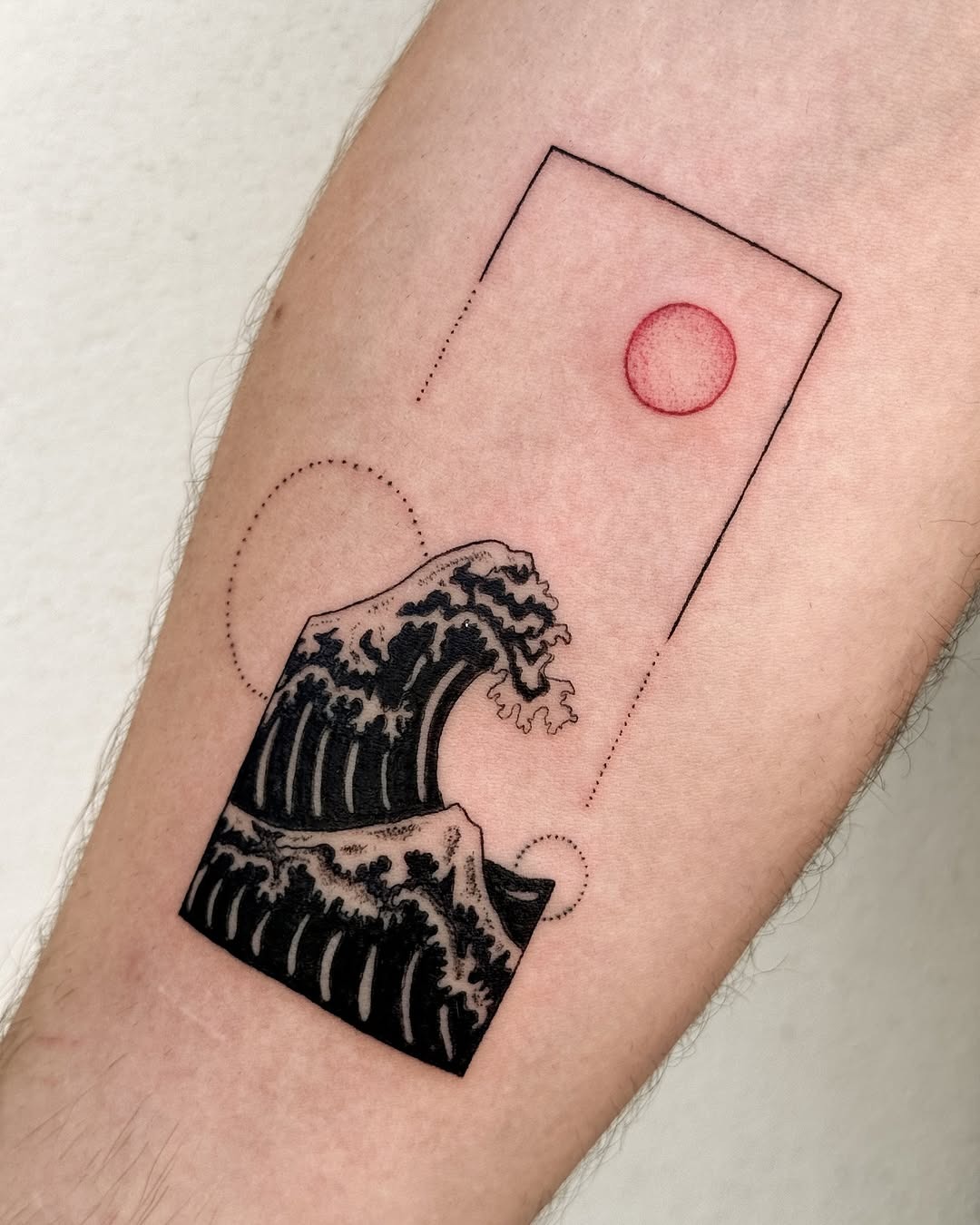 Modern Wave Tattoo Art Tattoo Design