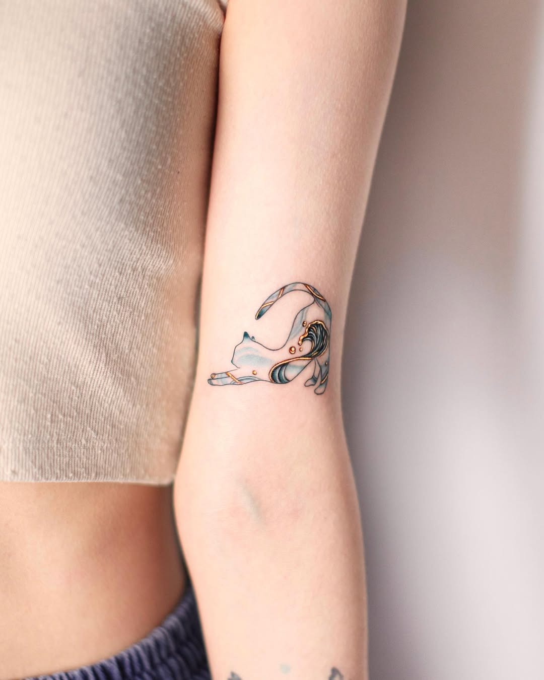 Playful Wave Tattoo Tattoo Design