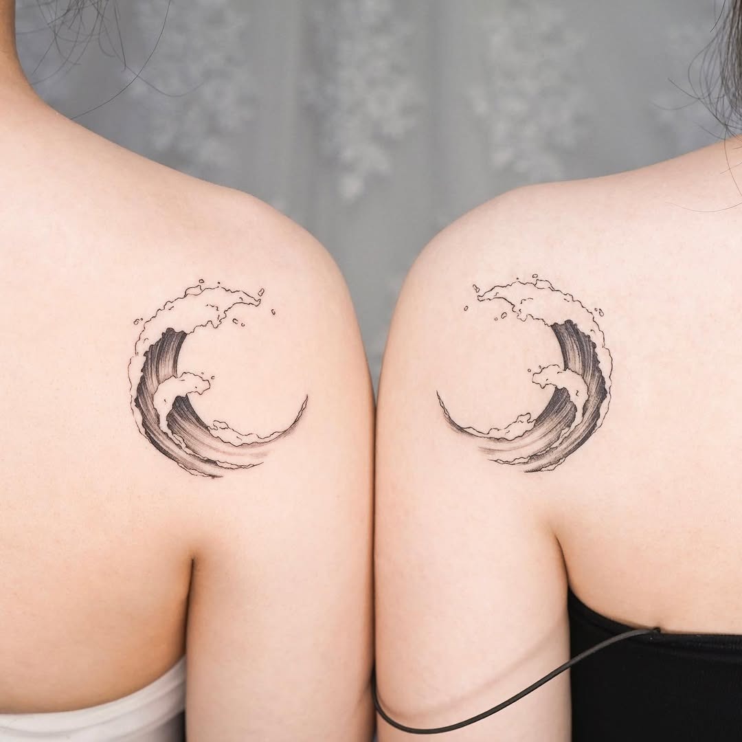Sisterly Wave Tattoos Tattoo Design