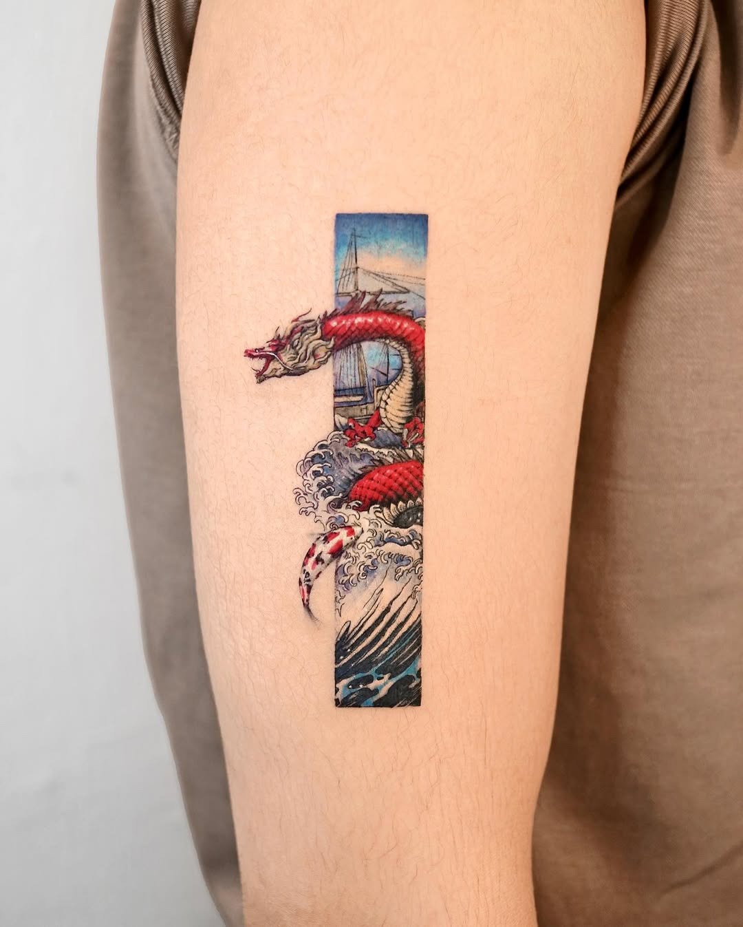Stunning Wave Tattoo Tattoo Design