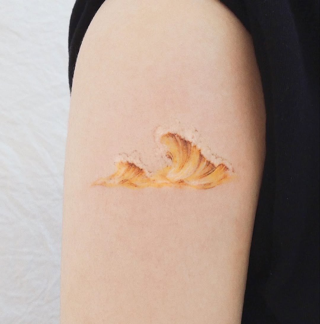 Stunning Wave Tattoo Design Tattoo Design